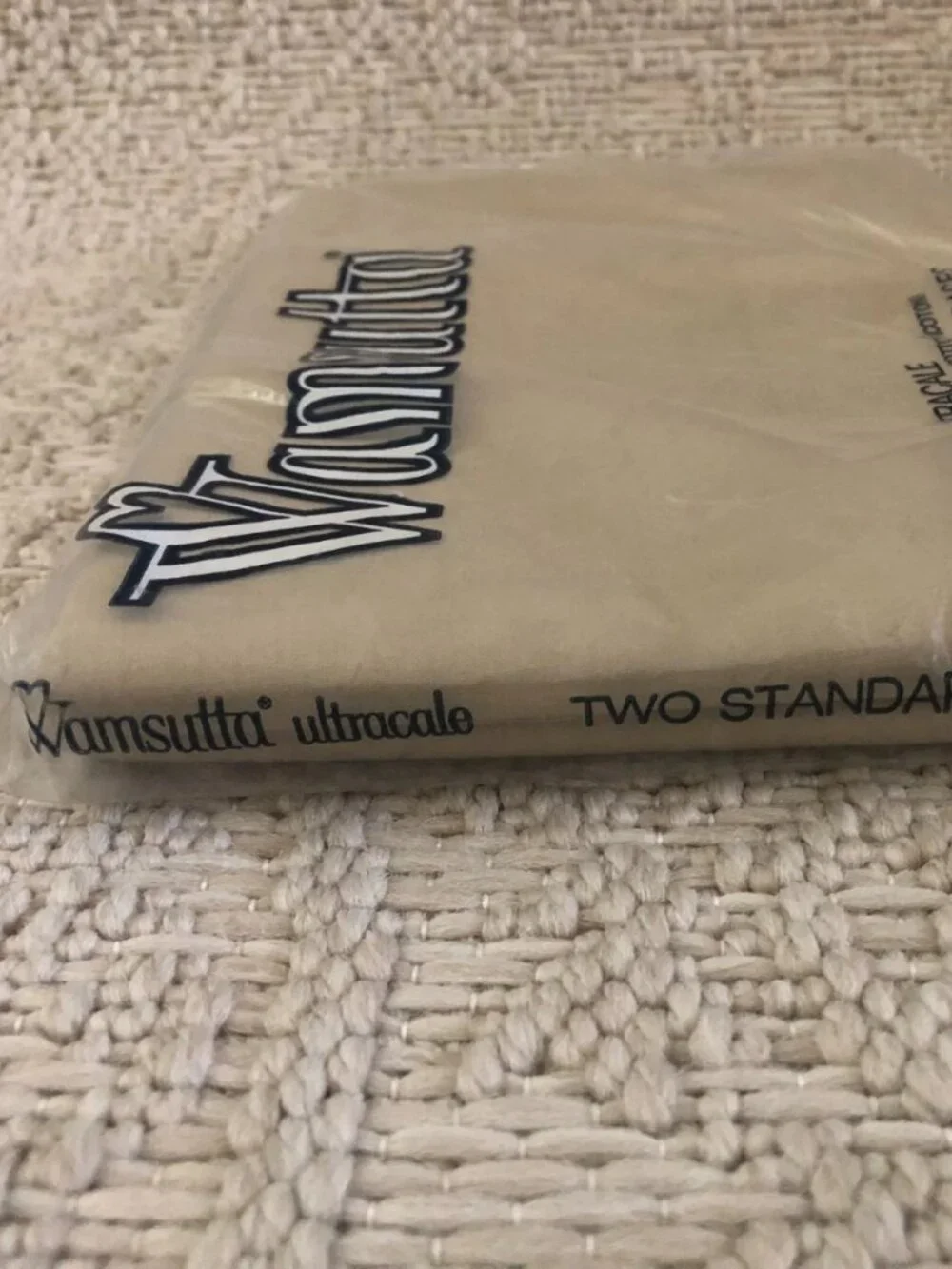 Vintage Wamsutta No Iron Ultracale Standard Pillowcases 2 in Package Made In USA